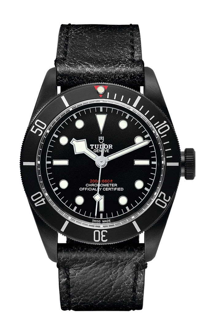 TUDOR Black  Bay Dark luxury timepiece - detailed view