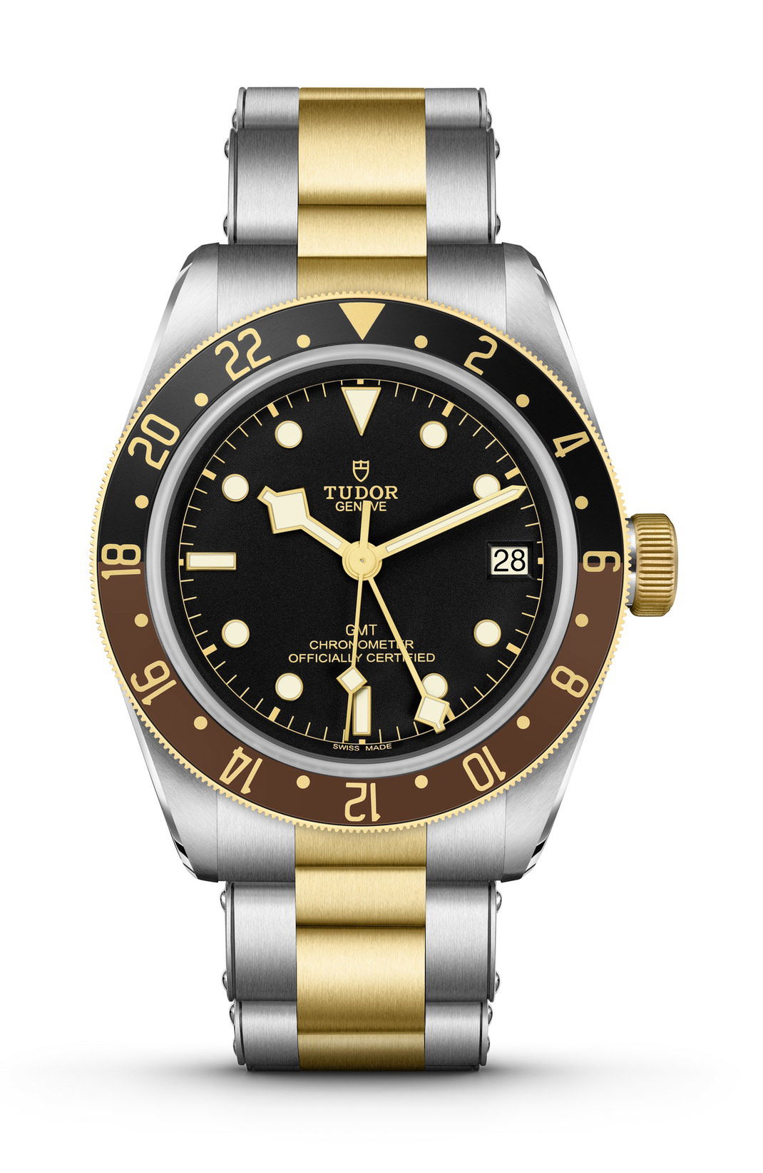 TUDOR Black Bay GMT S&G luxury timepiece - detailed view