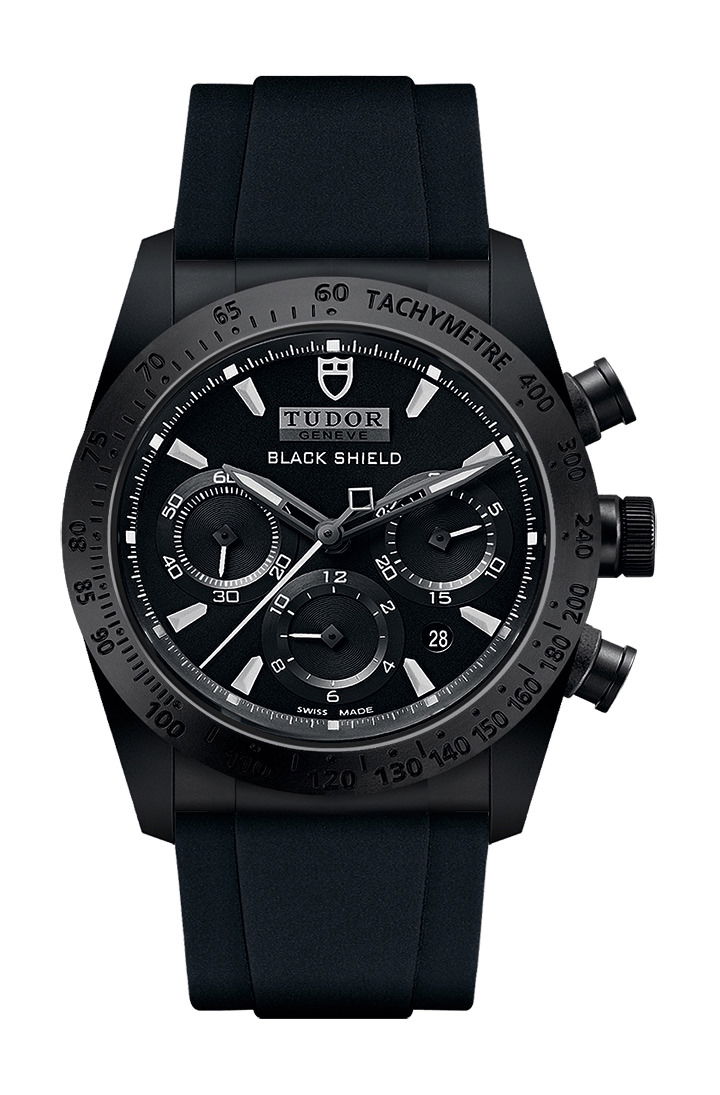 TUDOR Fastrider  Black Shield luxury timepiece - detailed view