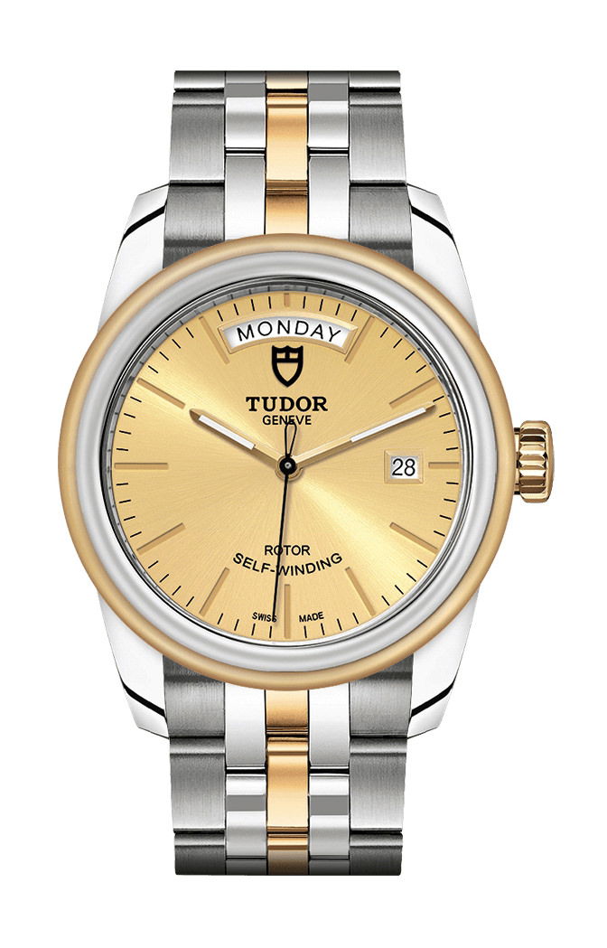 TUDOR Glamour Date + Day luxury timepiece - detailed view
