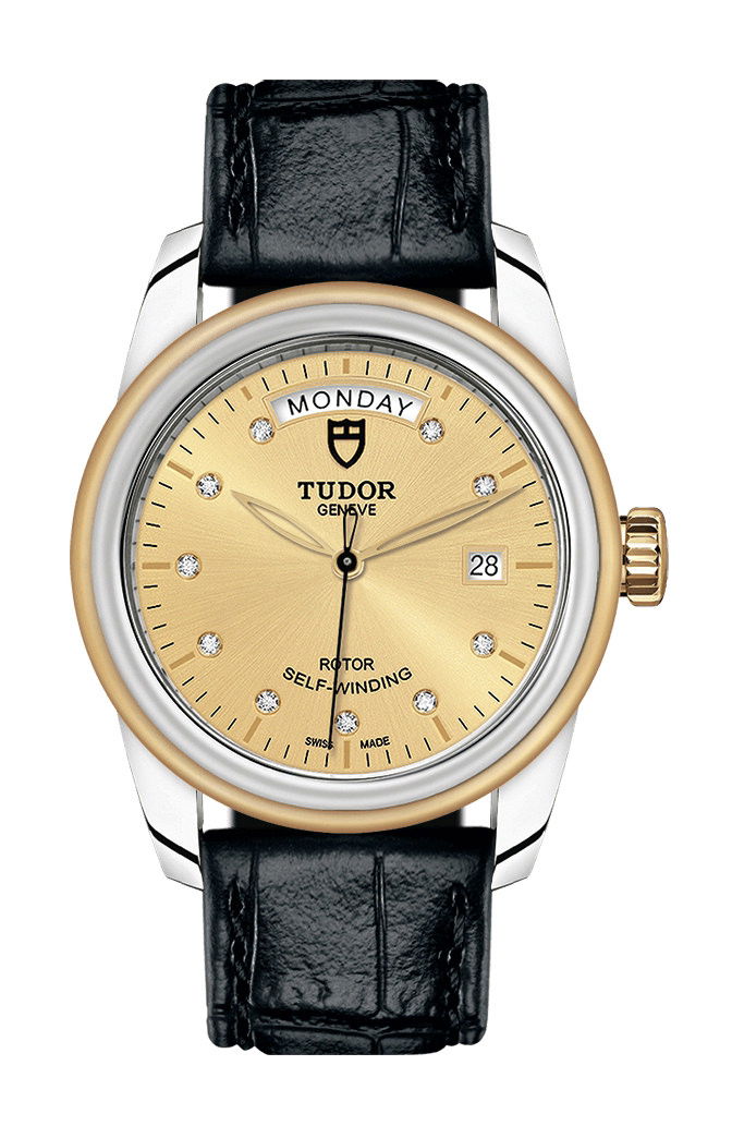 TUDOR Glamour Date + Day luxury timepiece - detailed view