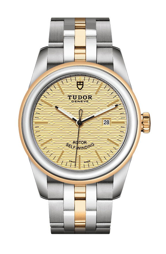TUDOR Glamour Date luxury timepiece - detailed view