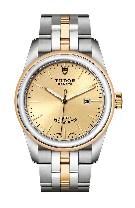 TUDOR Glamour Date luxury timepiece - detailed view