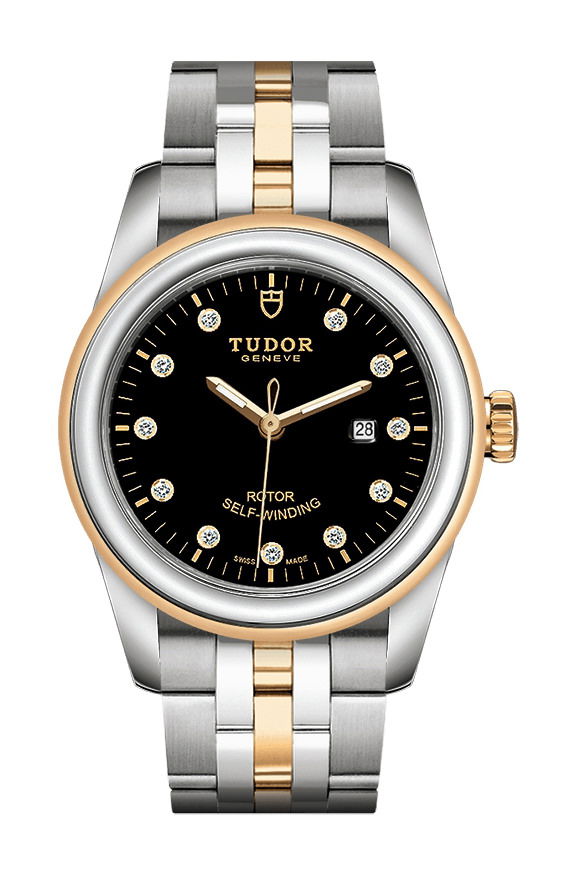 TUDOR Glamour Date luxury timepiece - detailed view