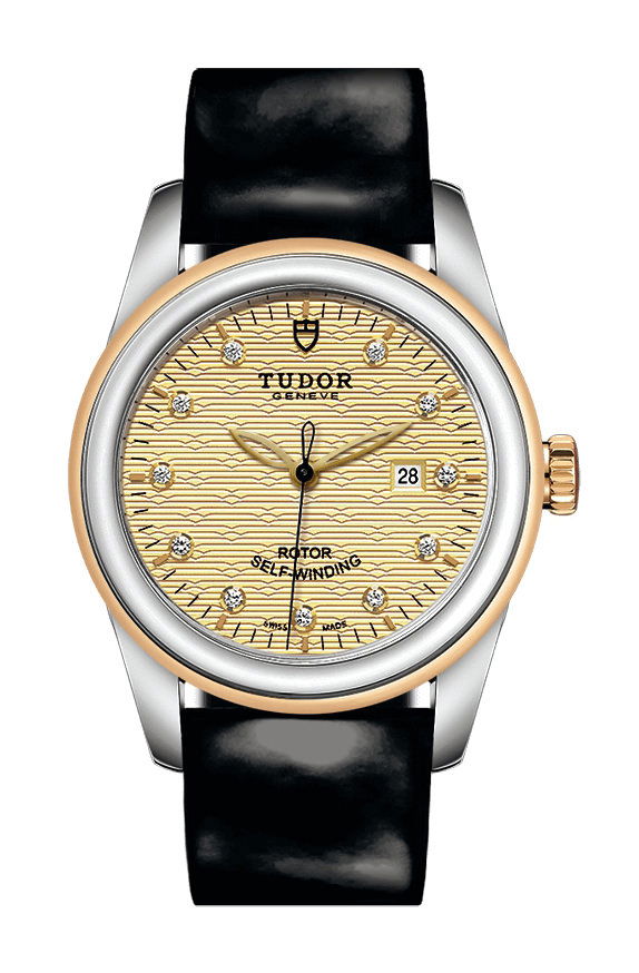 TUDOR Glamour Date luxury timepiece - detailed view