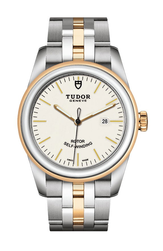 TUDOR Glamour Date luxury timepiece - detailed view