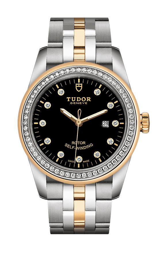 TUDOR Glamour Date luxury timepiece - detailed view