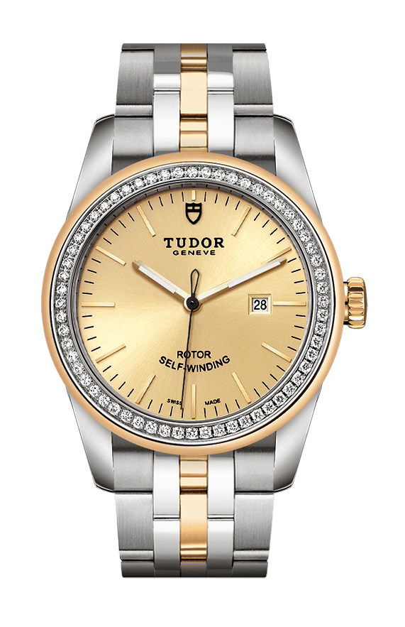 TUDOR Glamour Date luxury timepiece - detailed view