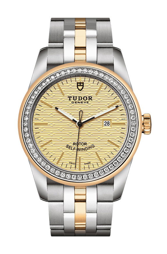TUDOR Glamour Date luxury timepiece - detailed view