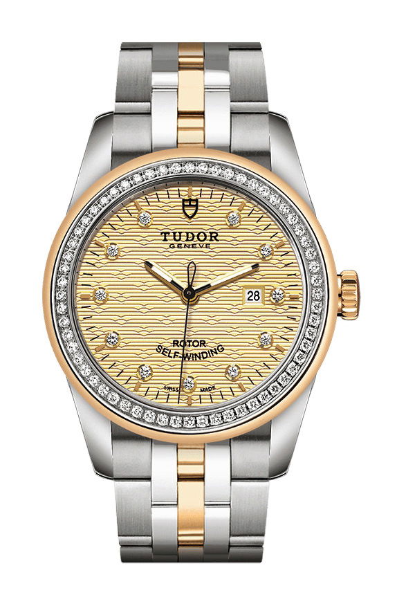 TUDOR Glamour Date luxury timepiece - detailed view