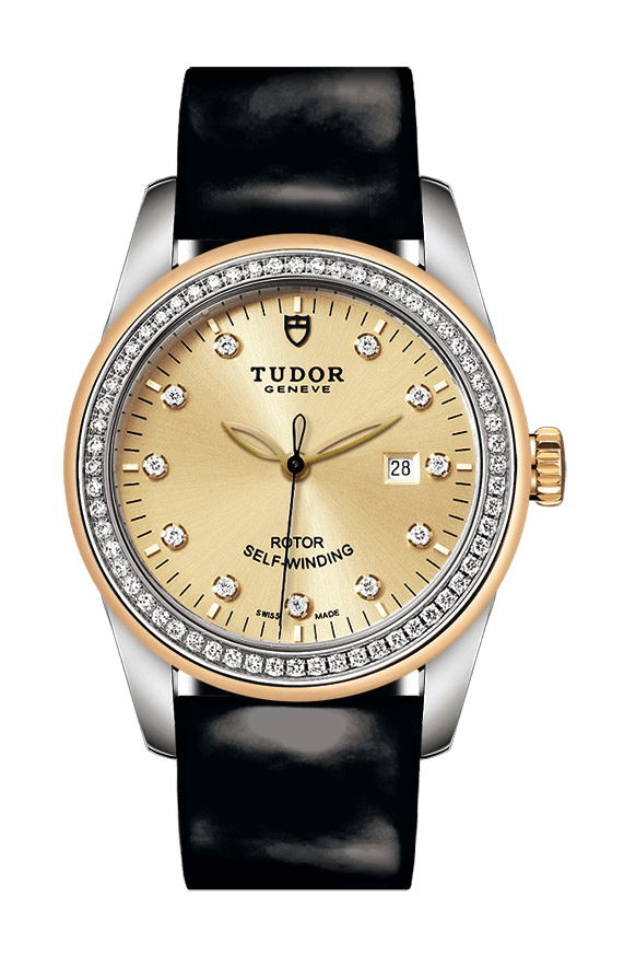 TUDOR Glamour Date luxury timepiece - detailed view