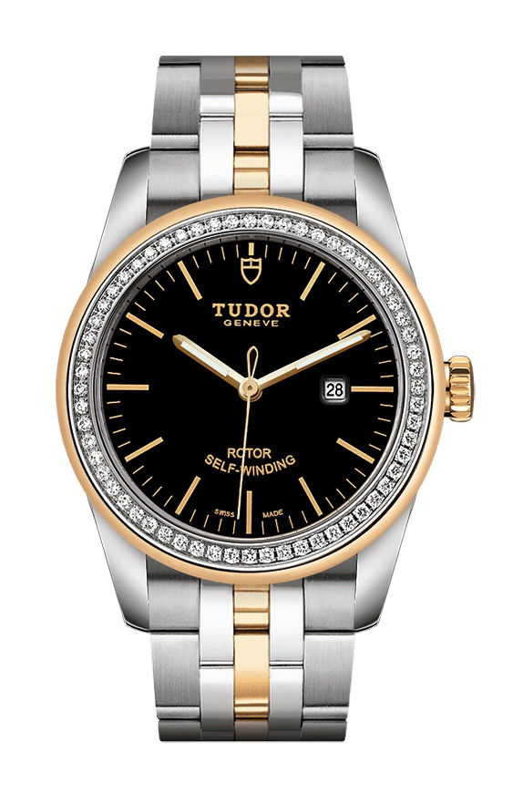 TUDOR Glamour Date luxury timepiece - detailed view