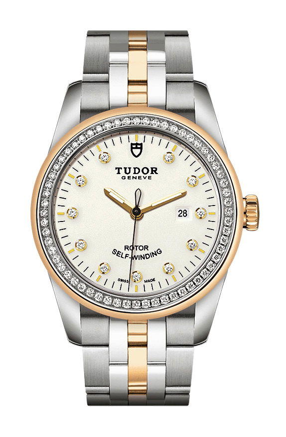 TUDOR Glamour Date luxury timepiece - detailed view