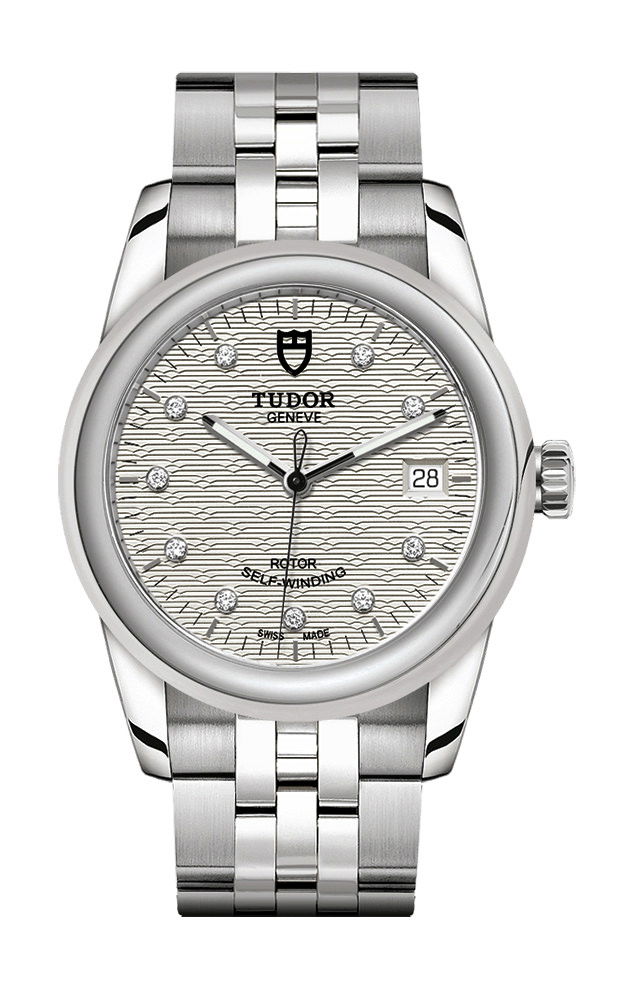 TUDOR Glamour Date luxury timepiece - detailed view