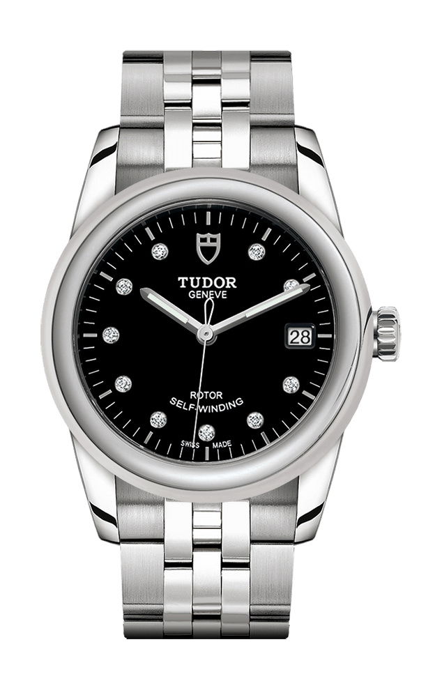 TUDOR Glamour Date luxury timepiece - detailed view