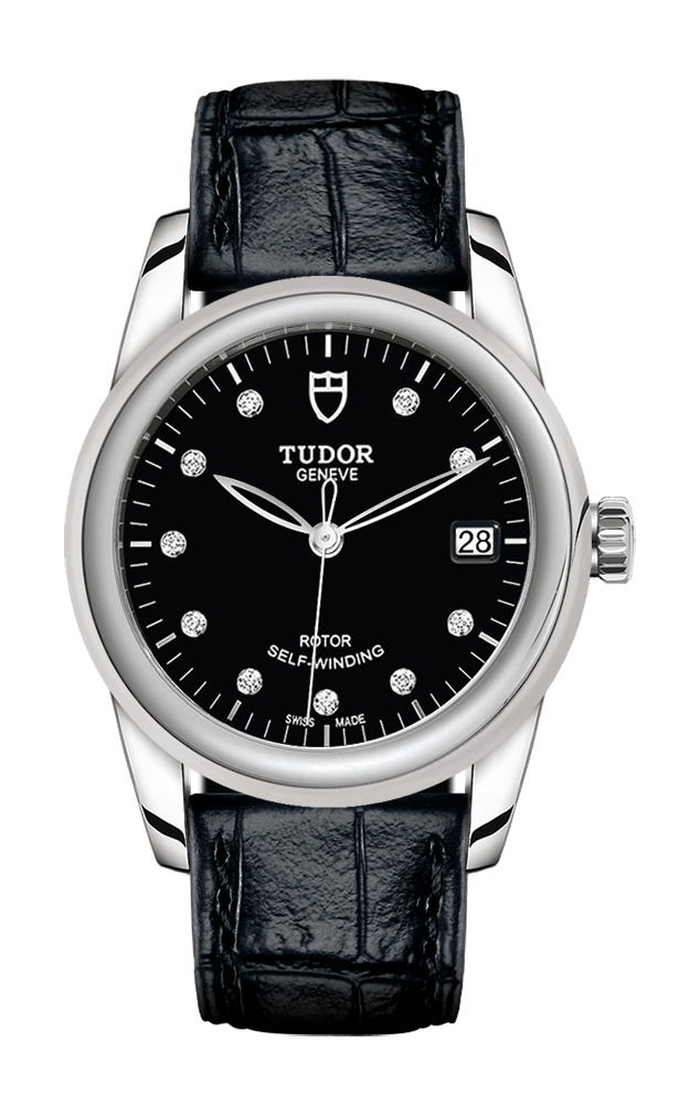 TUDOR Glamour Date luxury timepiece - detailed view