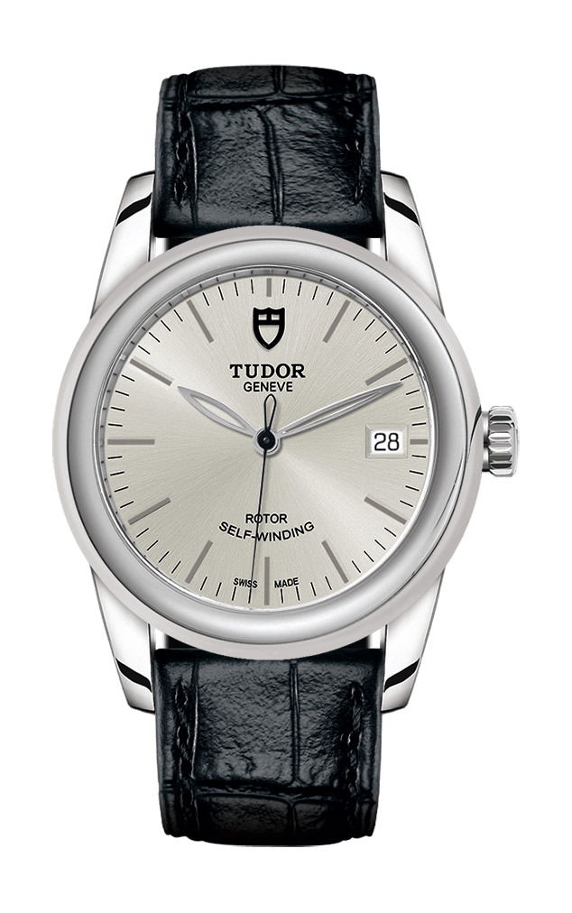 TUDOR Glamour Date luxury timepiece - detailed view