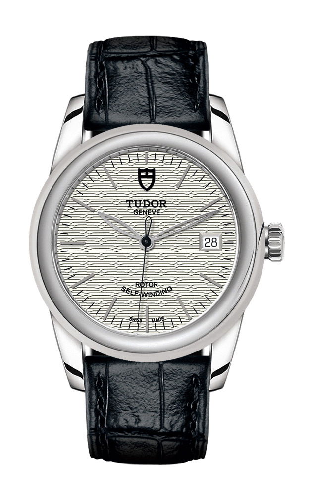 TUDOR Glamour Date luxury timepiece - detailed view