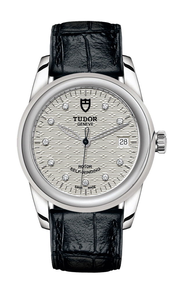 TUDOR Glamour Date luxury timepiece - detailed view