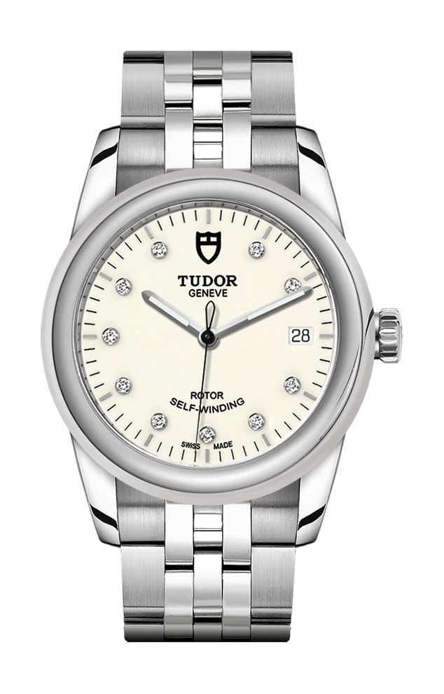 TUDOR Glamour Date luxury timepiece - detailed view