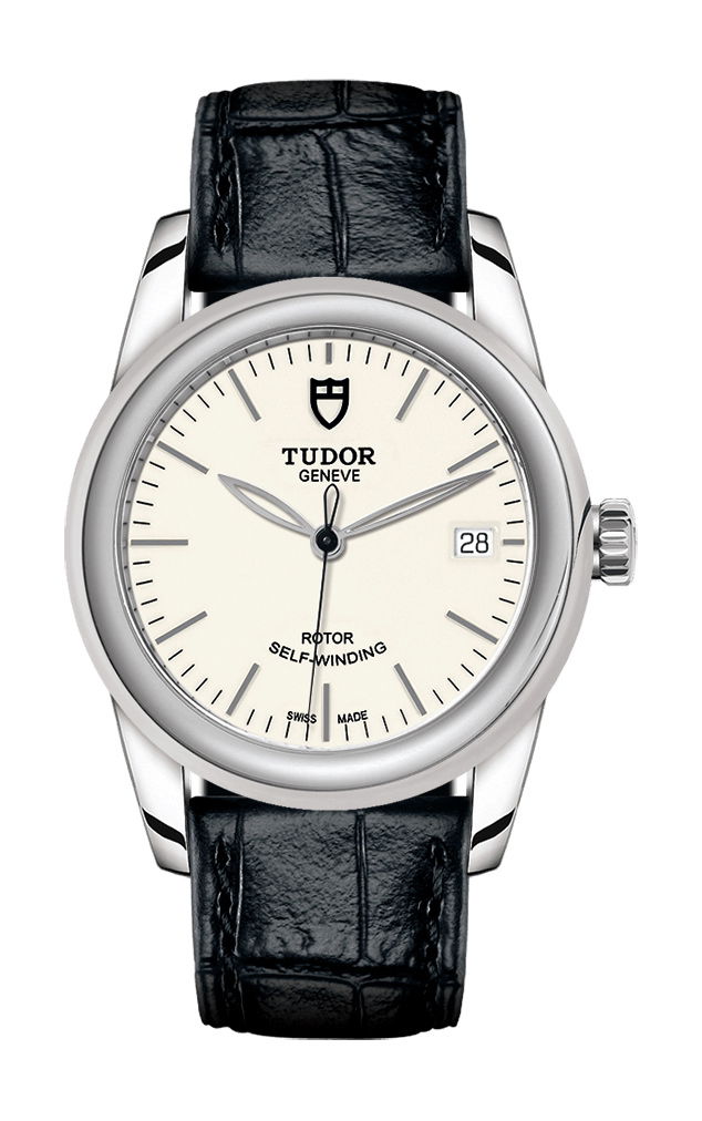 TUDOR Glamour Date luxury timepiece - detailed view