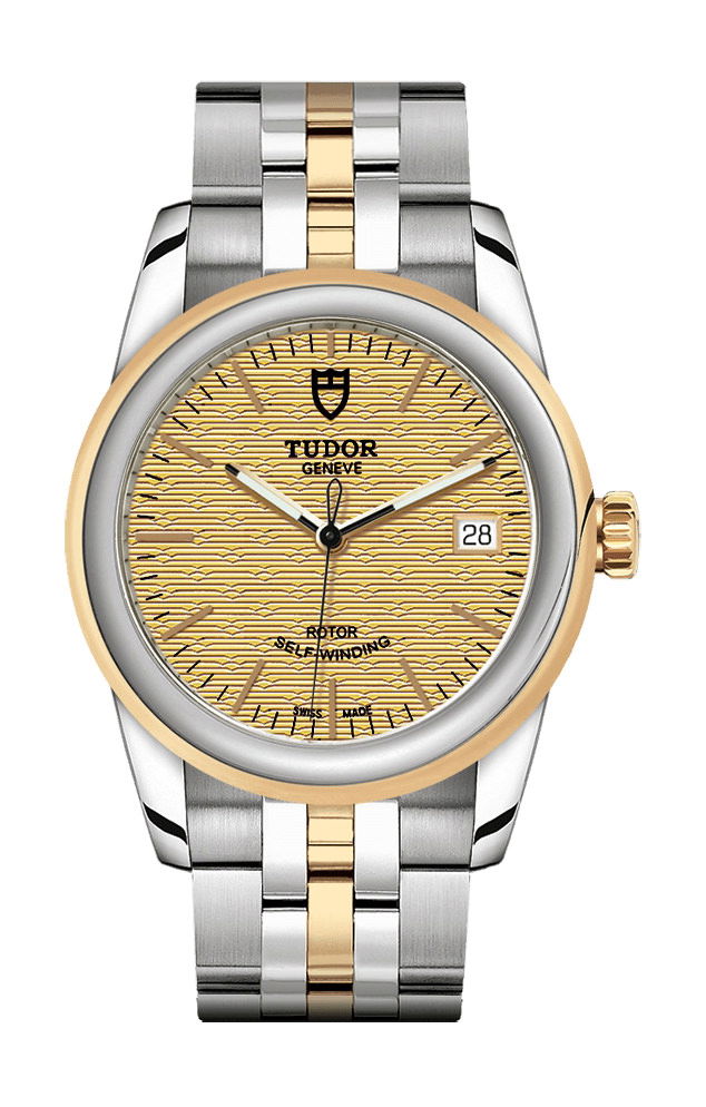 TUDOR Glamour Date luxury timepiece - detailed view