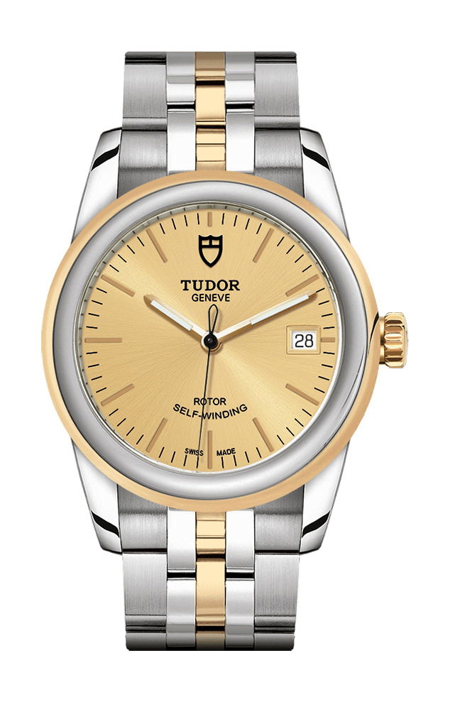 TUDOR Glamour Date luxury timepiece - detailed view