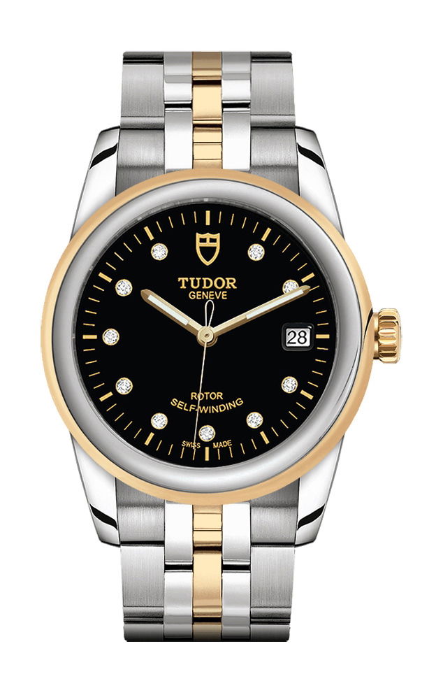 TUDOR Glamour Date luxury timepiece - detailed view