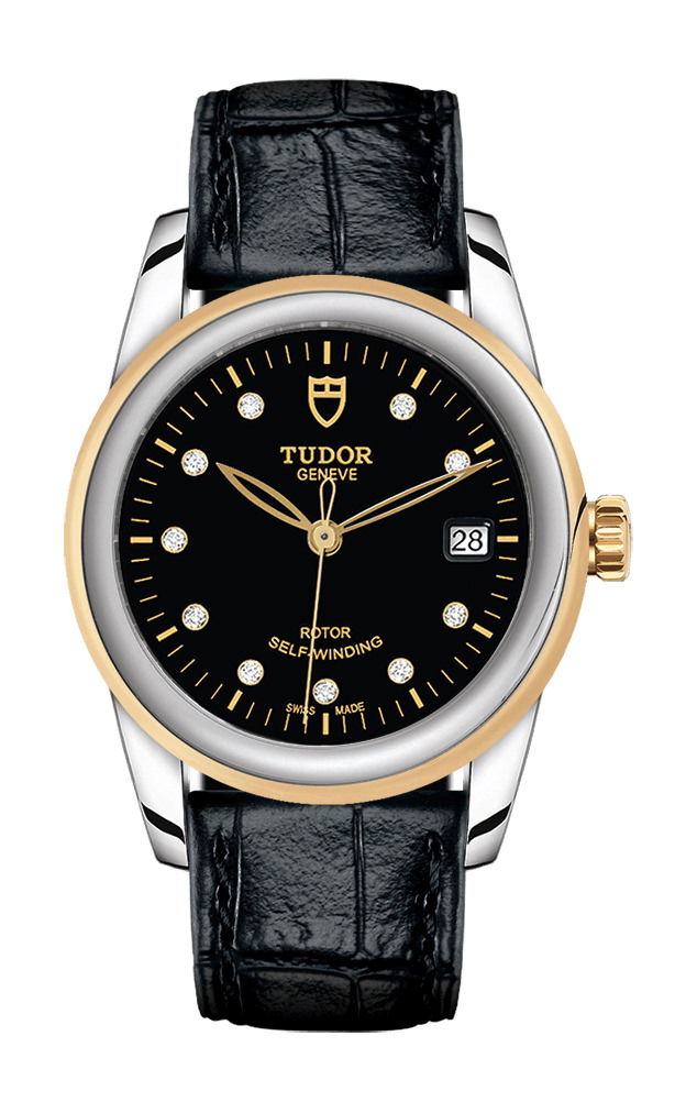TUDOR Glamour Date luxury timepiece - detailed view