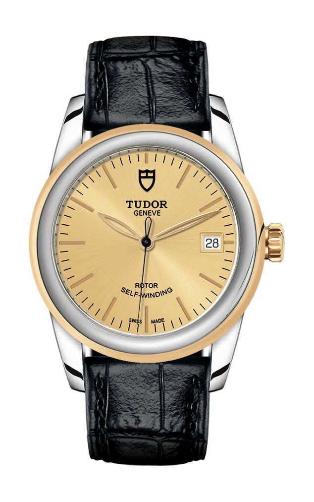TUDOR Glamour Date luxury timepiece - detailed view