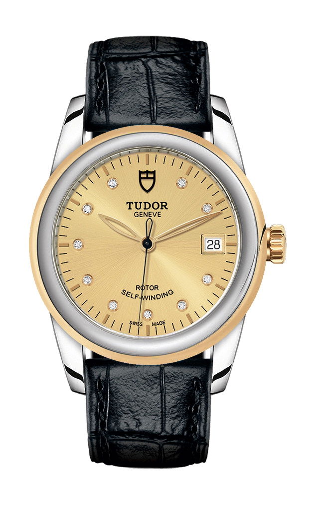 TUDOR Glamour Date luxury timepiece - detailed view