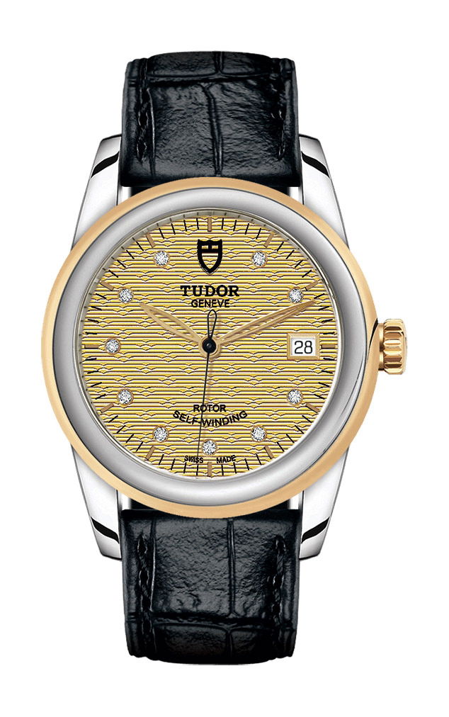 TUDOR Glamour Date luxury timepiece - detailed view