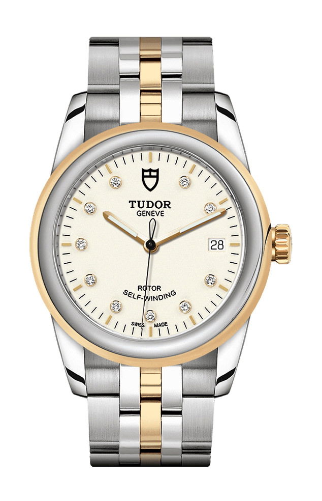 TUDOR Glamour Date luxury timepiece - detailed view
