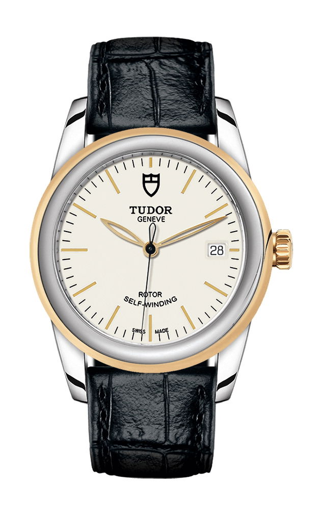 TUDOR Glamour Date luxury timepiece - detailed view