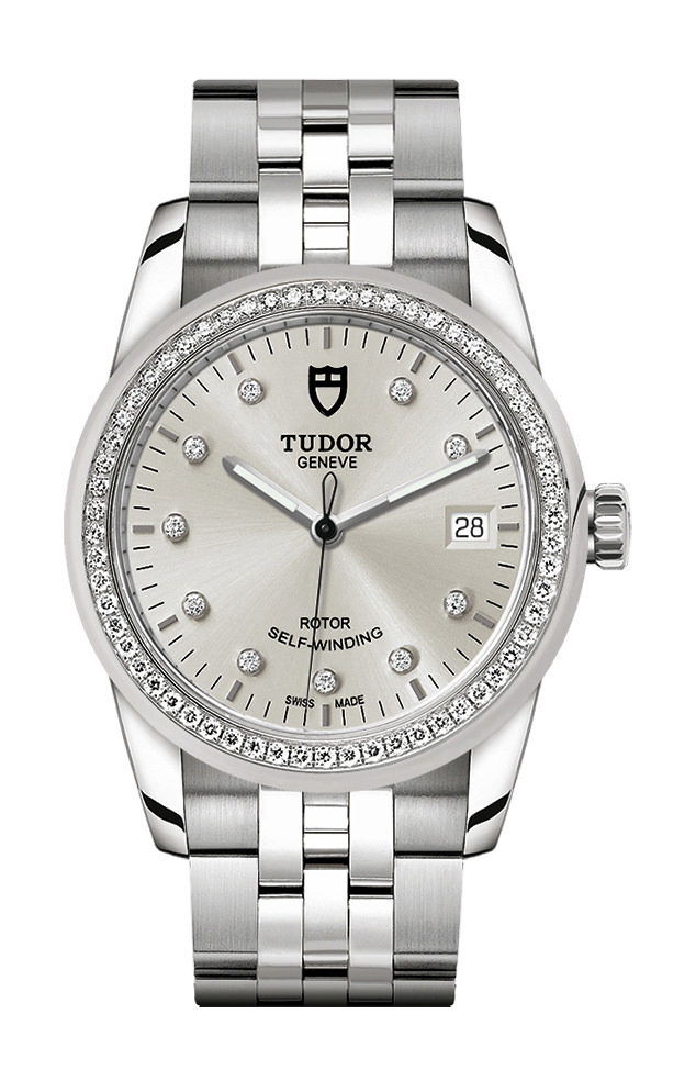 TUDOR Glamour Date luxury timepiece - detailed view