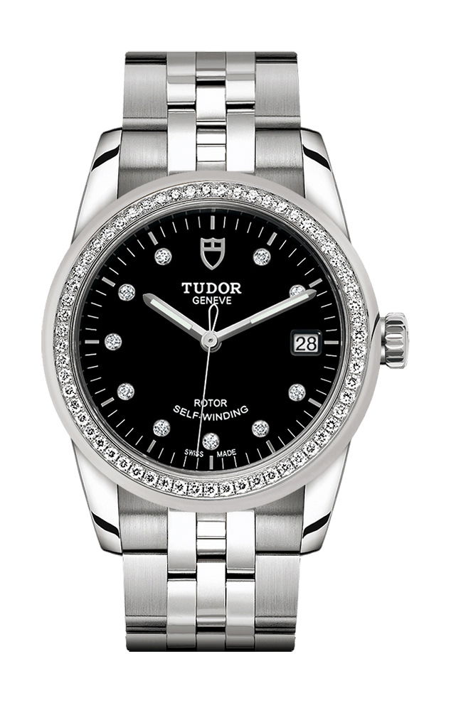 TUDOR Glamour Date luxury timepiece - detailed view