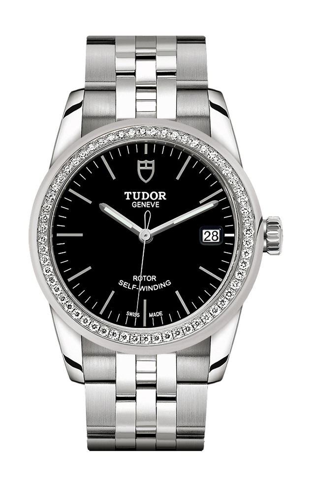 TUDOR Glamour Date luxury timepiece - detailed view