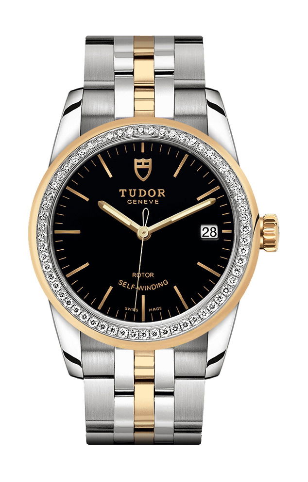 TUDOR Glamour Date luxury timepiece - detailed view