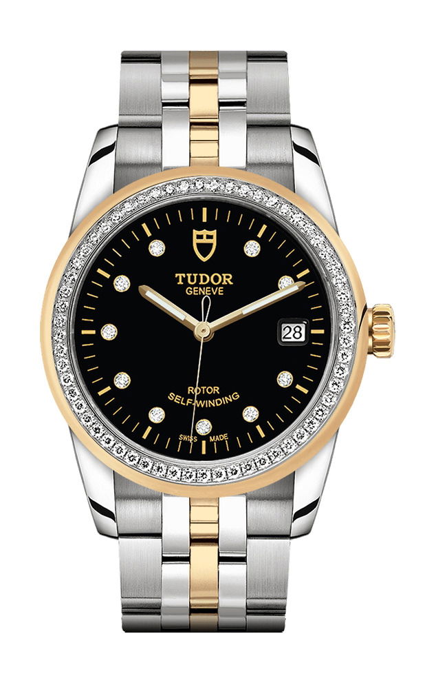 TUDOR Glamour Date luxury timepiece - detailed view