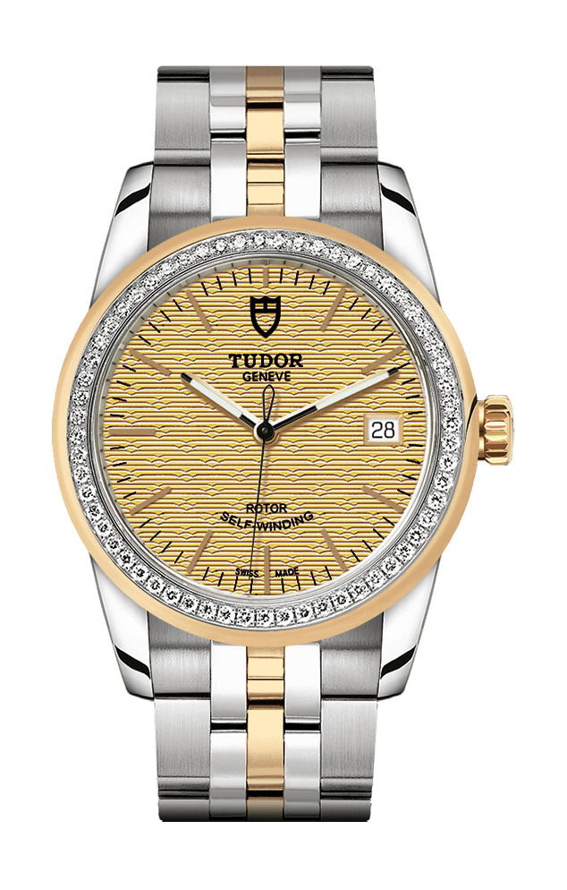 TUDOR Glamour Date luxury timepiece - detailed view