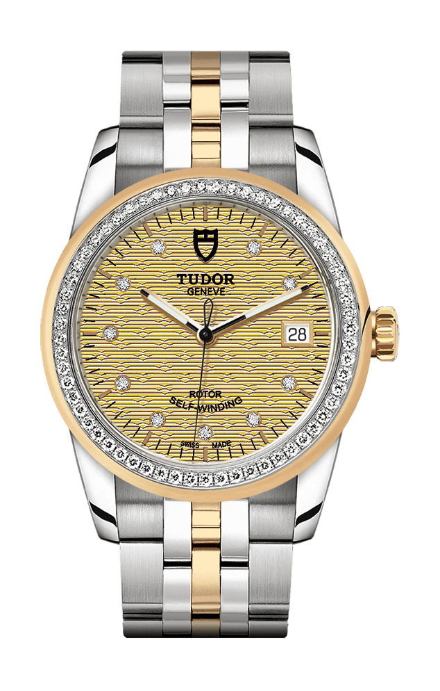 TUDOR Glamour Date luxury timepiece - detailed view