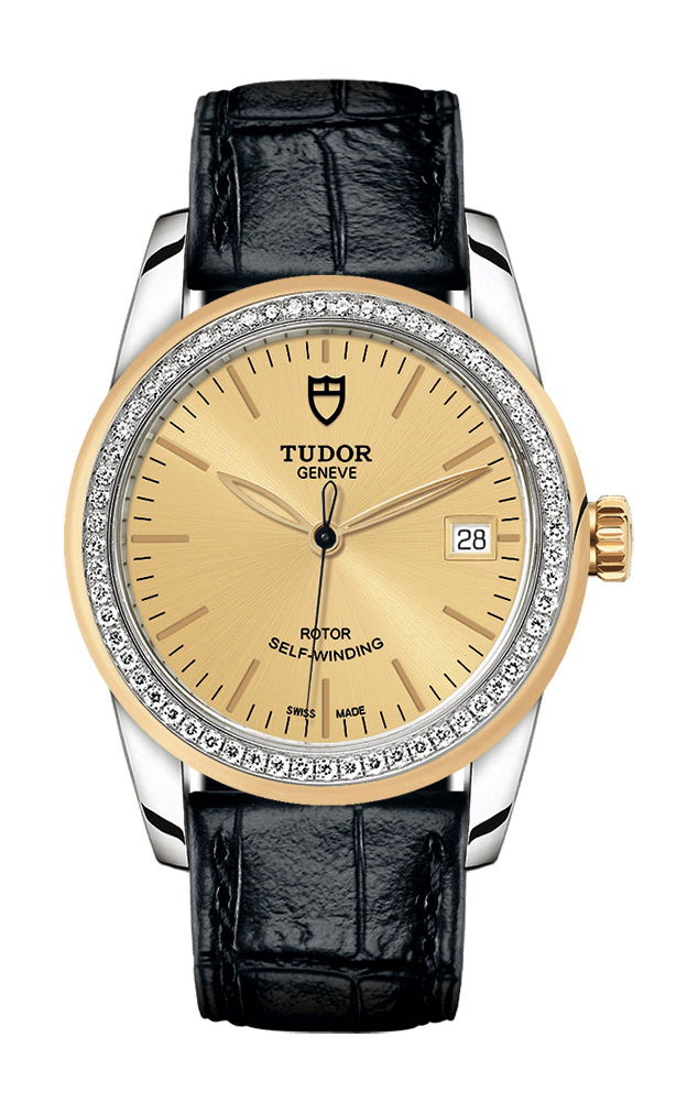 TUDOR Glamour Date luxury timepiece - detailed view