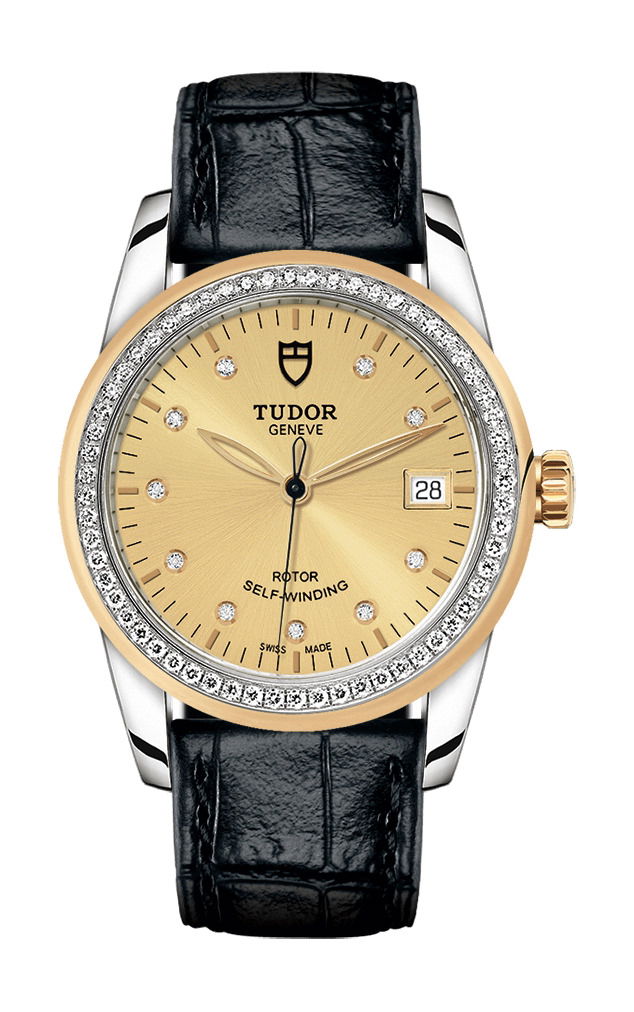TUDOR Glamour Date luxury timepiece - detailed view
