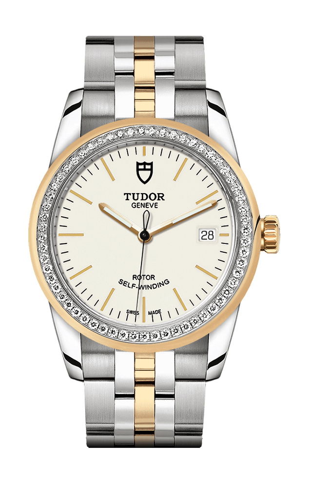TUDOR Glamour Date luxury timepiece - detailed view