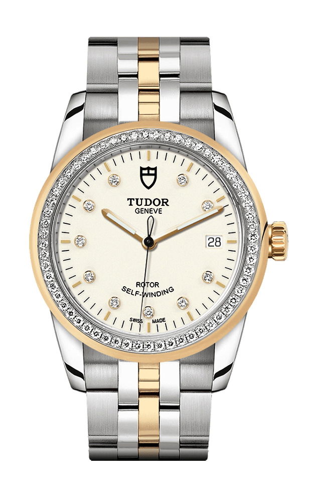 TUDOR Glamour Date luxury timepiece - detailed view
