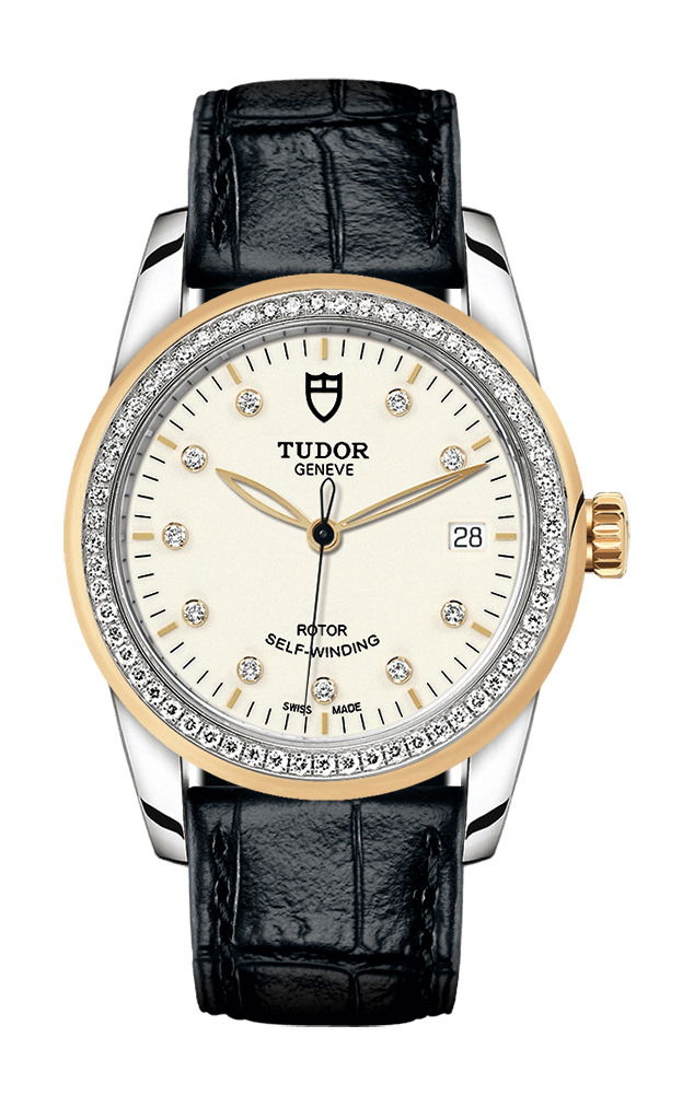 TUDOR Glamour Date luxury timepiece - detailed view