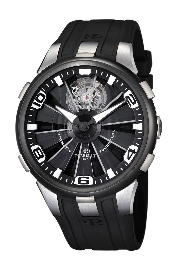 Perrelet Turbine Tourbillon luxury timepiece - detailed view