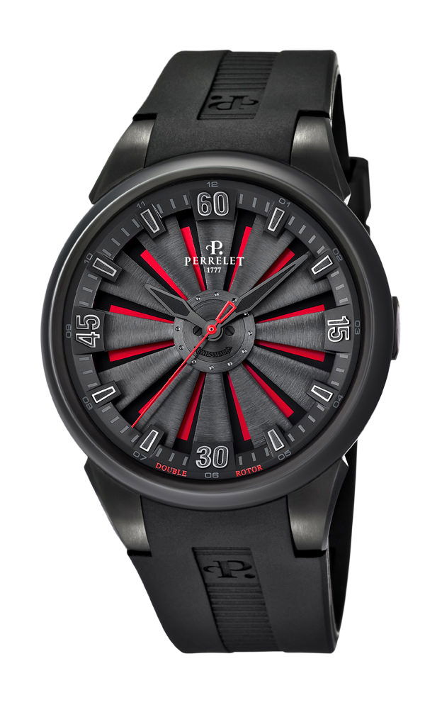 Perrelet Turbine 3 Hands 44mm luxury timepiece - detailed view