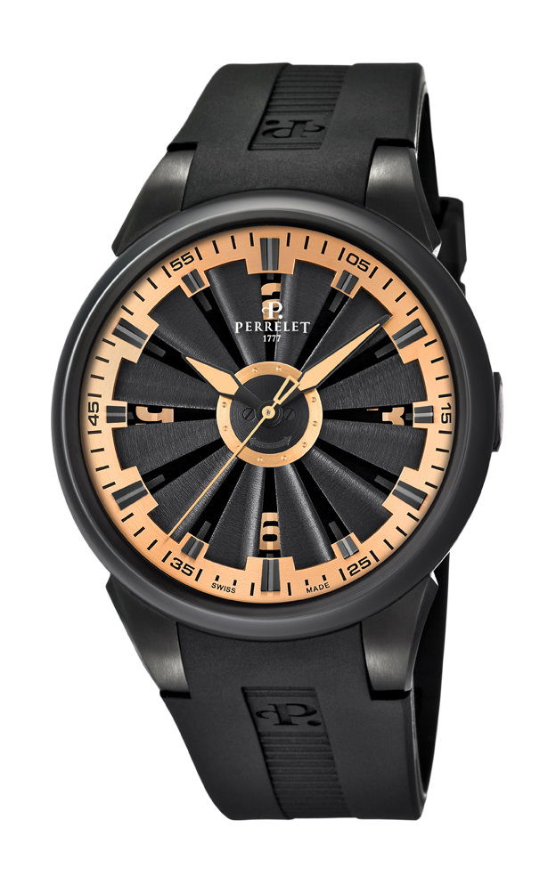 Perrelet Turbine 3 Hands 44mm luxury timepiece - detailed view