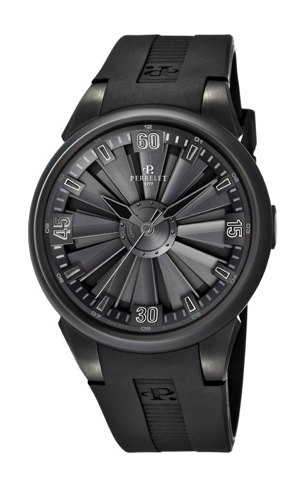 Perrelet Turbine 3 Hands 44mm luxury timepiece - detailed view